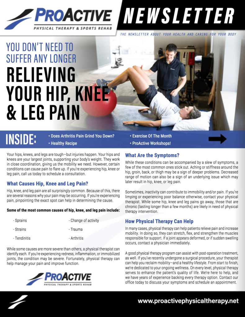 Relieving Your Hip, Knee & Leg Pain